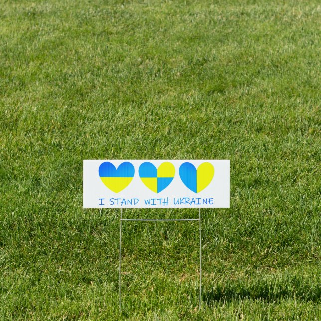 I Stand With Ukraine  Sign (Insitu)
