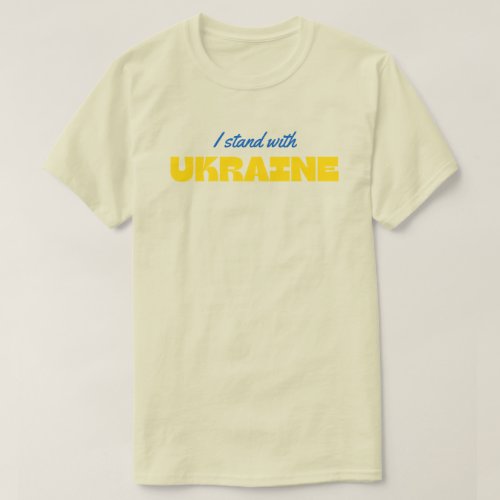I Stand With Ukraine Solidarity T_Shirt
