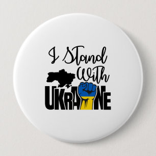 I Stand With Ukraine   Solidarity   Ukraine Map Button