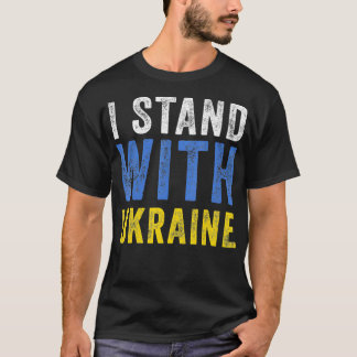 I Stand With Ukraine Stop Putin Stop War Support T-Shirt