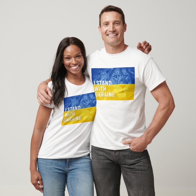 I Stand With Ukraine. Stop the War. Lion King T-Shirt (Unisex)