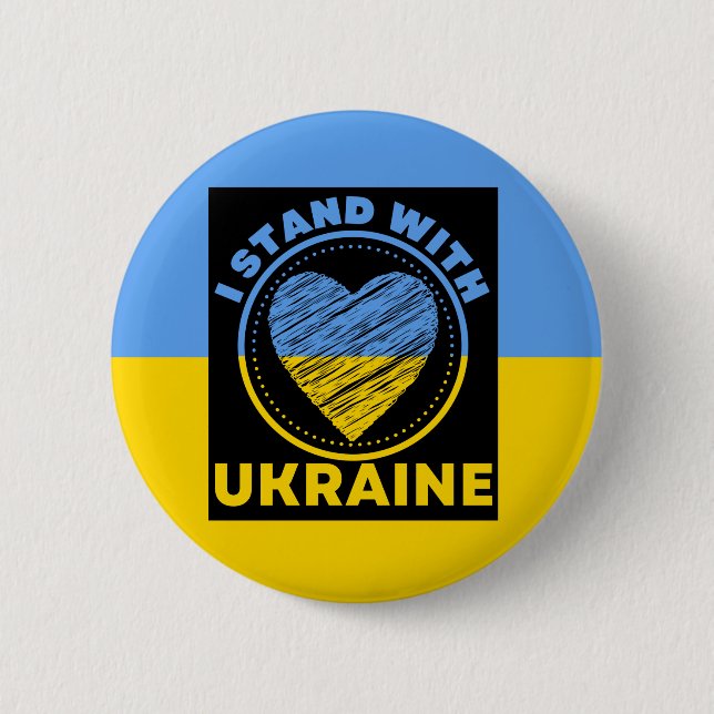 I STAND WITH UKRAINE - SUPPORT BUTTON (Front)