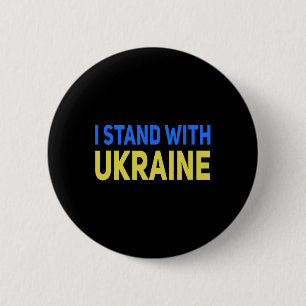 I Stand With Ukraine Support Peace And Save Ukrain Button