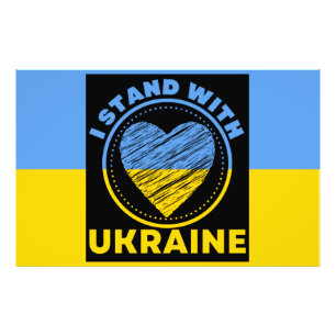 I STAND WITH UKRAINE - SUPPORT PHOTO PRINT