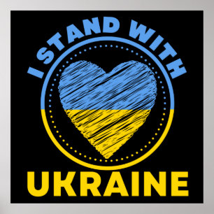 I STAND WITH UKRAINE - SUPPORT POSTER