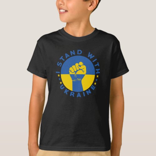 I Stand With Ukraine Support The Ukraine T_Shirt