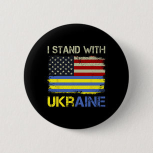 I Stand With Ukraine Support Ukraine Button