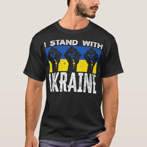 I Stand With Ukraine Support Ukraine T_Shirt