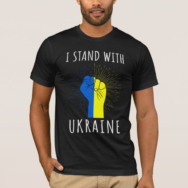 I Stand with Ukraine Support Ukraine Women's T-Shirt (Front)