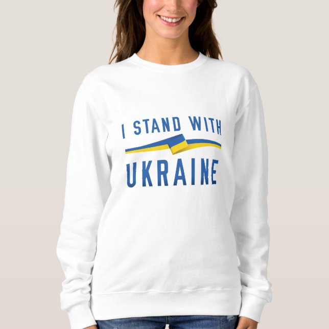 I Stand With Ukraine Sweatshirt (Front)