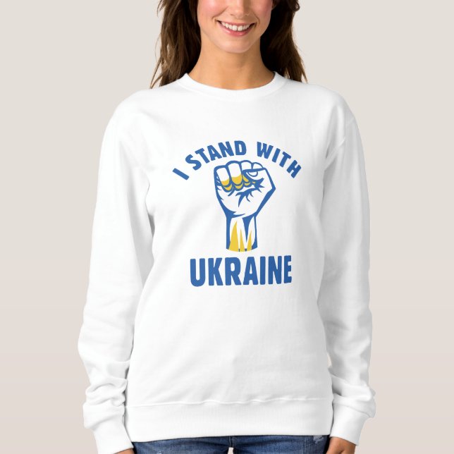 I Stand With Ukraine Sweatshirt (Front)