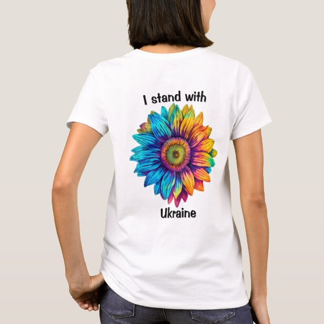 I Stand with Ukraine T-Shirt (Back)
