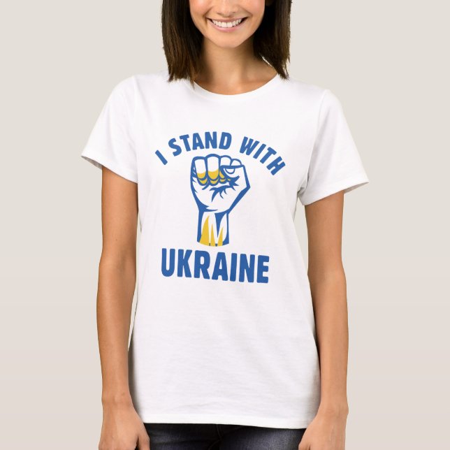 I Stand With Ukraine T-Shirt (Front)