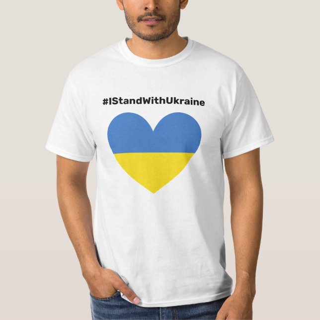 I Stand With Ukraine  T-Shirt (Front)