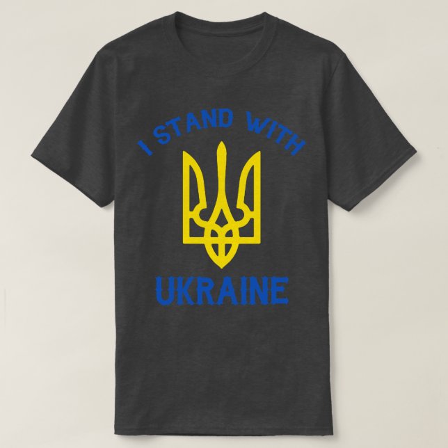 I Stand With Ukraine T-Shirt (Design Front)