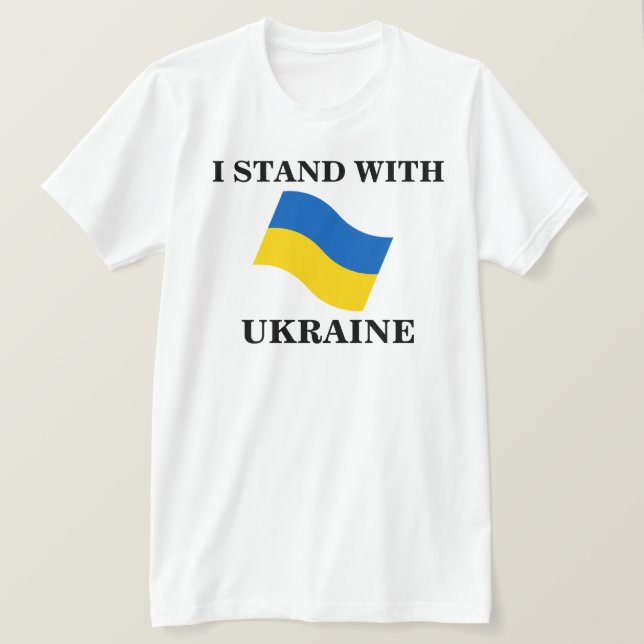 I STAND WITH UKRAINE T-Shirt (Design Front)