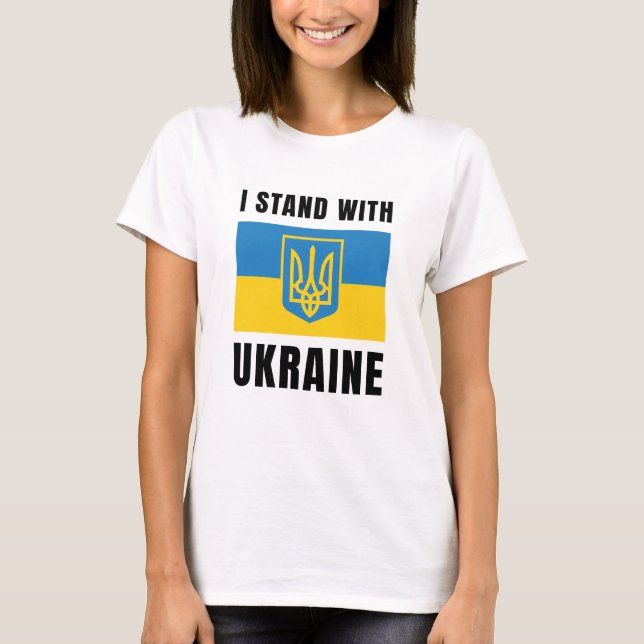I Stand With Ukraine T-Shirt (Front)