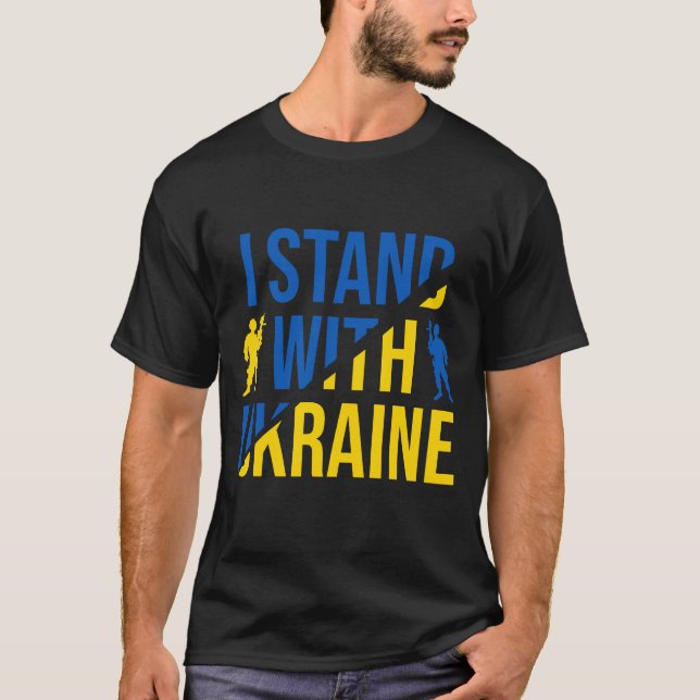 I Stand With Ukraine T-Shirt (Front)