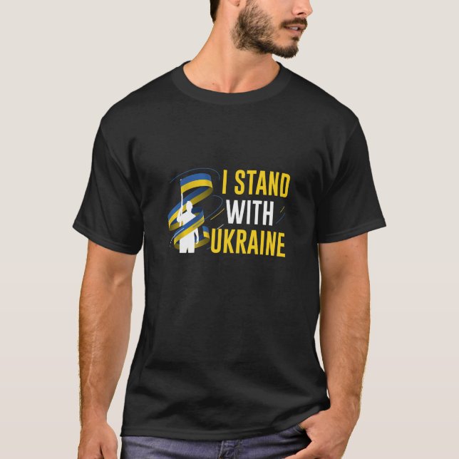 I Stand With Ukraine T-Shirt (Front)