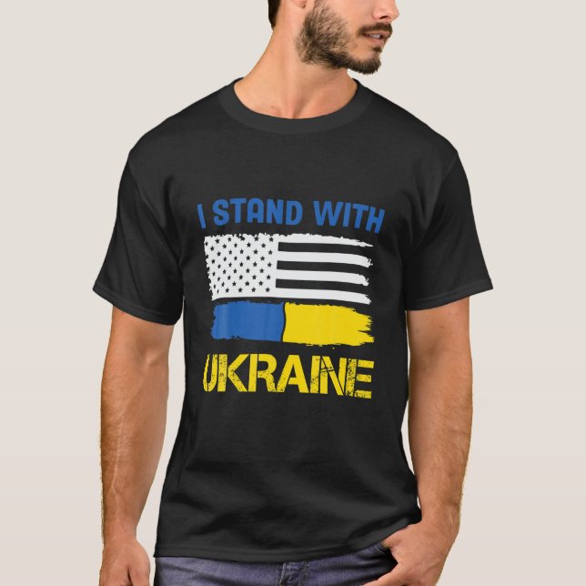 I Stand With Ukraine T-Shirt (Front)