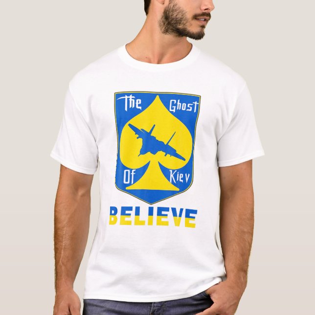 I Stand With Ukraine , The Ghost Of Kyiv T-Shirt (Front)