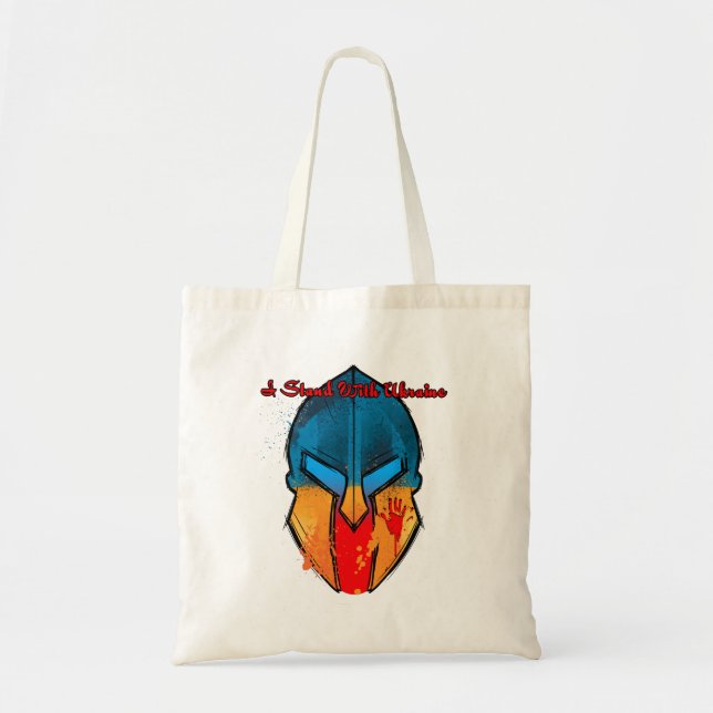 I Stand With Ukraine - Ukraine Support Tote Bag (Front)