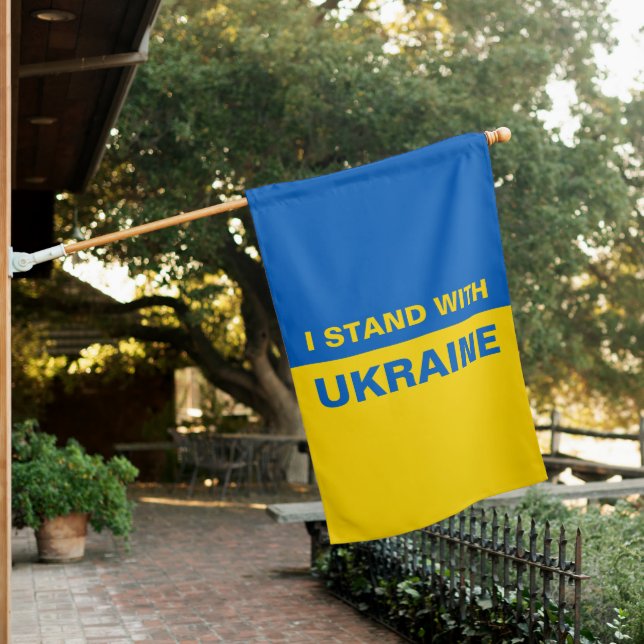 I Stand with Ukraine Ukrainian Flag (In SItu)