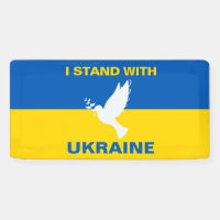 I Stand with Ukraine Ukrainian Flag Dove Peace
