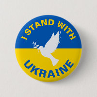 I Stand with Ukraine Ukrainian Flag Dove Peace