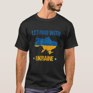I Stand With Ukraine Ukrainian Flag Su Pporting Uk T-Shirt