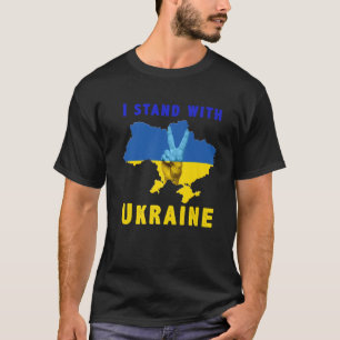 I Stand With Ukraine Ukrainian Flag Ukrainians Puc T-Shirt