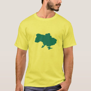 I Stand With Ukraine Ukrainian Map T-Shirt