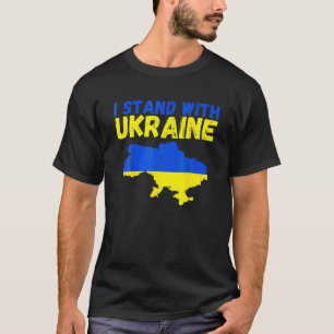 I Stand With Ukraine Vintage Ukraine Flag1 T-Shirt