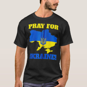 I Stand With Ukraine  Women Men Kids Ukrainian Fla T-Shirt