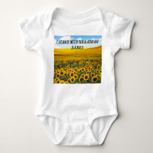 I STAND WITH UKRAINIAN BABIES BABY BODYSUIT