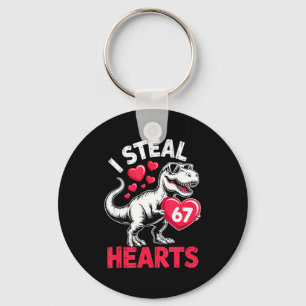 I Steal Hearts 67 Valentine’s Day 67 Meme 6 7 T-re Keychain