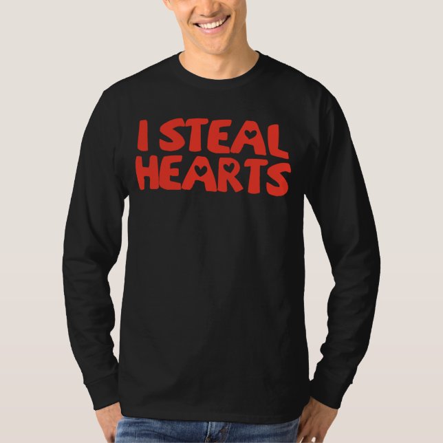 I Steal Hearts Baby Boy Valentines Day Toddler  1 T-Shirt (Front)