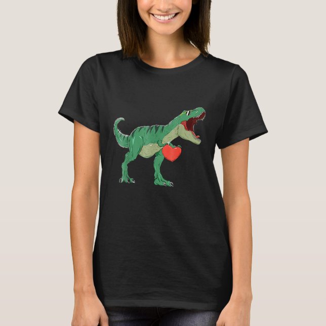 I Steal Hearts Boys Valentines Day  Kids GIrls Din T-Shirt (Front)
