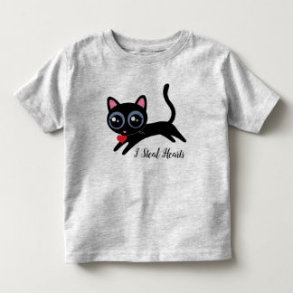 I Steal Hearts Cute Kitty Cat Gift Toddler T-shirt
