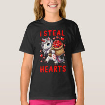 I Steal Hearts Cute Unicorn Valentines Day