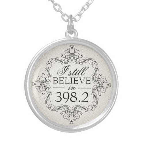 I Still Believe in 3982 Fairy Tale Library Love Silver Plated Necklace