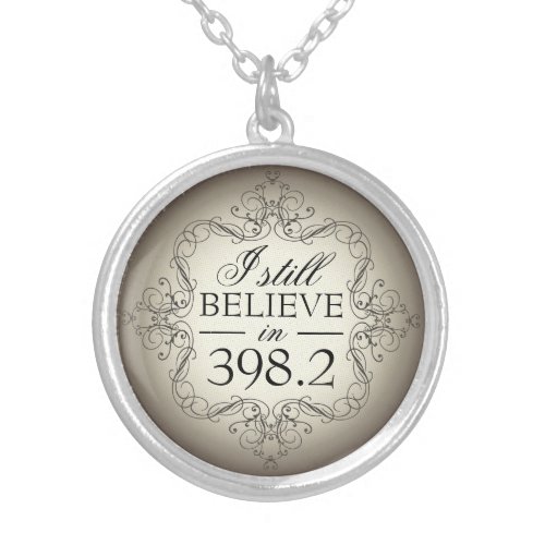 I Still Believe in 3982 Fairy Tale Library Love Silver Plated Necklace