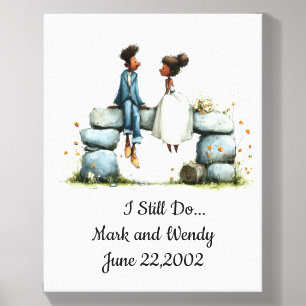 I Still Do Anniversary Couple Canvas Tile