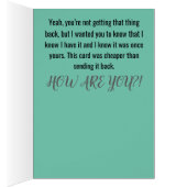 "I still have that thing I borrowed" card (Inside (Right))