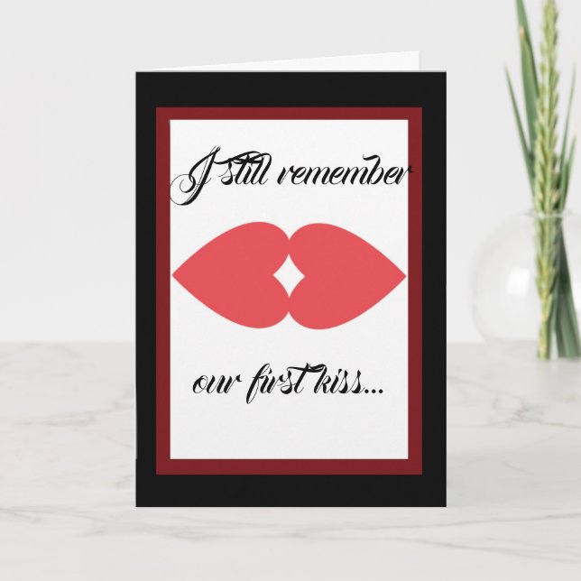 I Still Remember Our First Kiss Card (Front)