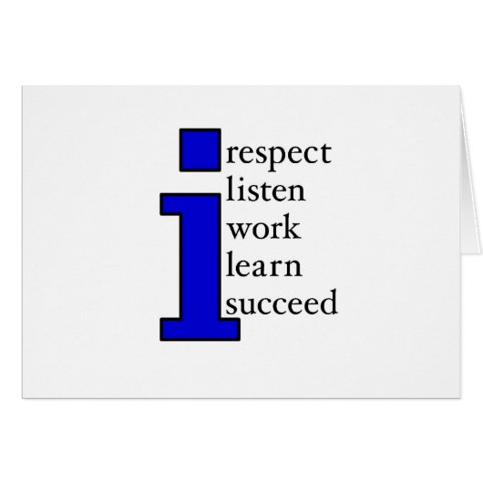 I Succeed (blue) Cards (Front Horizontal)
