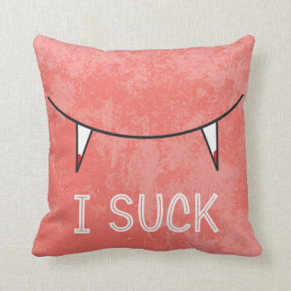 I Suck Throw Pillow