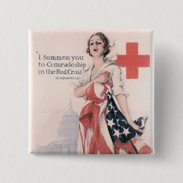 I Summon You To Comradeship Pinback Button (Front)