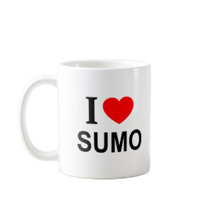 I ❤️ SUMO I LOVE SUMO I HEART SUMO COFFEE MUG