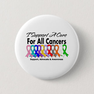 I Support A Cure For All Cancers Button